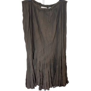Coldwater Creek Elegant Brown Maxi Skirt